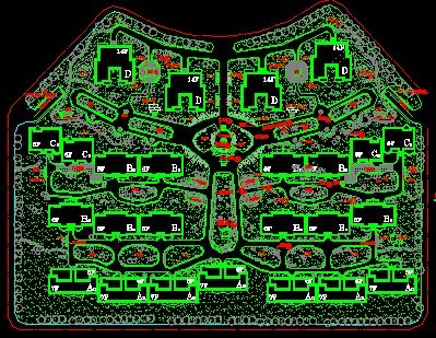某住宅區景觀建設施工圖免費下載與園林綠化設計施工指南